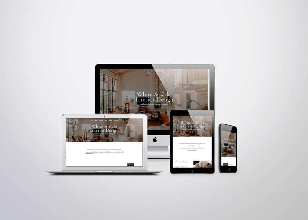 White & Khaki webdesign website